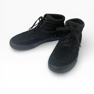 Oakley Shoes 9.5 Mens Banks High Top Sneakers Black Suede Skate Casual Logo Side